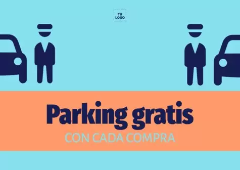 Edita una plantilla de parking gratis