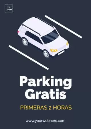 Edita una plantilla de Parking Gratis