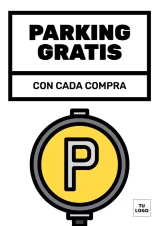 Edita una plantilla de Parking Gratis