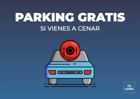 Edita una plantilla de parking gratis