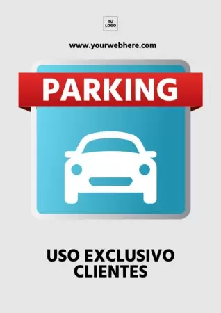 Edita una plantilla de parking gratis