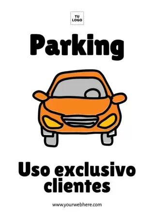Edita una plantilla de parking gratis