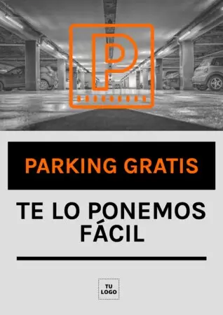 Edita una plantilla de parking gratis