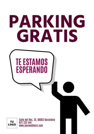 Edita una plantilla de Parking Gratis