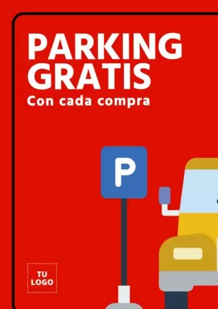 Edita una plantilla de parking gratis