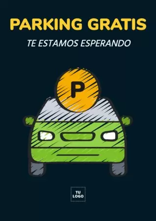 Edita una plantilla de Parking Gratis