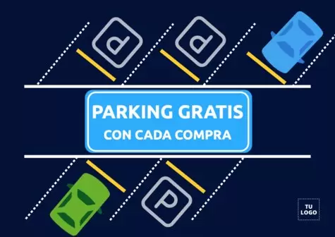 Edita una plantilla de parking gratis