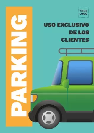 Edita una plantilla de parking gratis