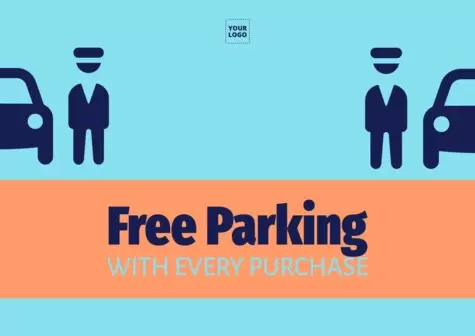 Bearbeite eine Vorlage zum kostenlosen Parken