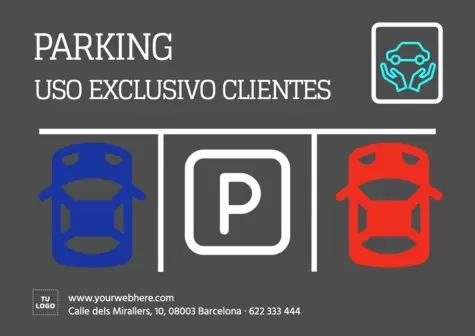 Edita una plantilla de parking gratis