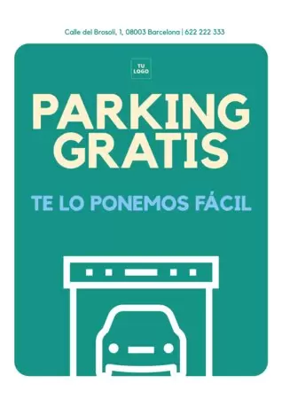 Edita una plantilla de Parking Gratis