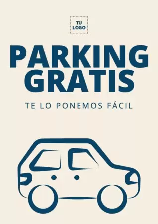 Edita una plantilla de parking gratis