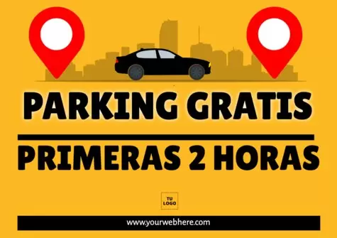 Edita una plantilla de parking gratis