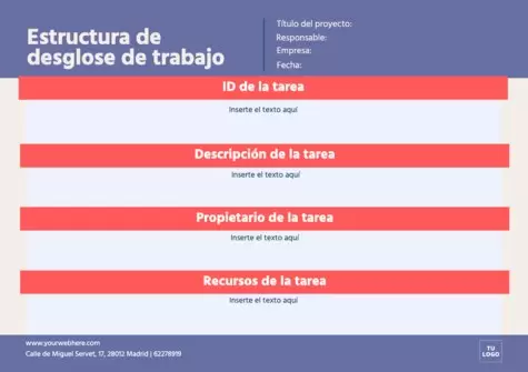 Edita una plantilla de estructura de desglose