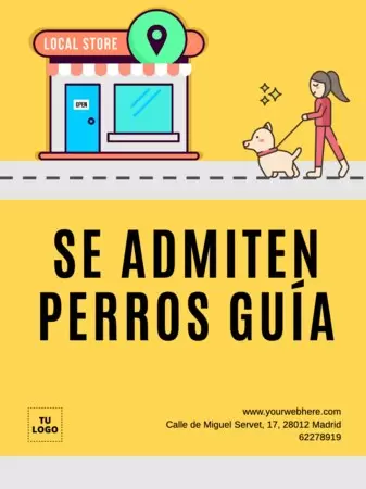 Editar un cartel pet friendly