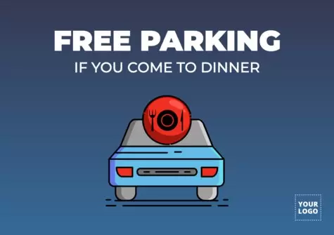 Edite um template de estacionamento gratuito