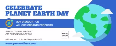 Een poster over de Dag van de Aarde bewerken