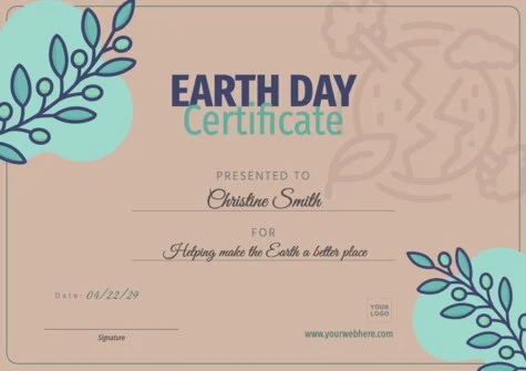 Een poster over de Dag van de Aarde bewerken