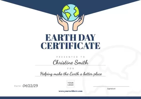 Een poster over de Dag van de Aarde bewerken