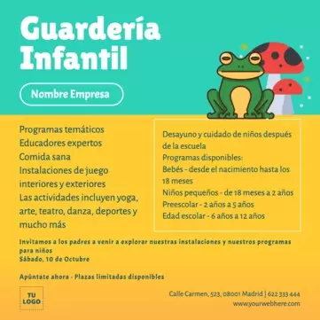 Edita un anuncio de guardería