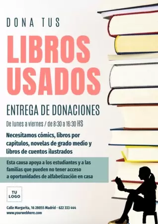 Edita un flyer de recogida de libros