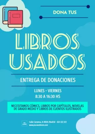 Edita un flyer de recogida de libros
