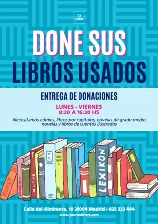 Edita un flyer de recogida de libros