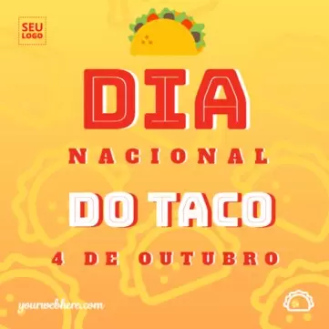 Edite um design para o Dia do Taco