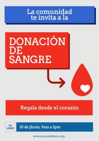 Editar un diseño de Donar Sangre