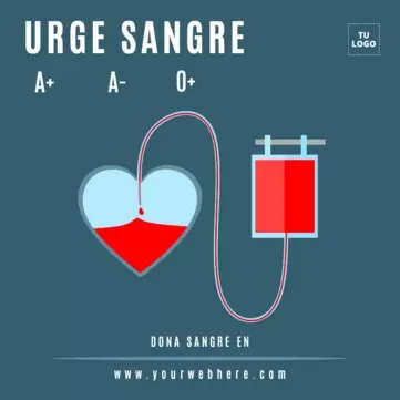 Editar un diseño de Donar Sangre