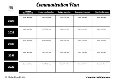 Edit a communication plan