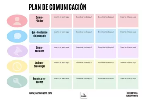 Edita un plan de comunicación
