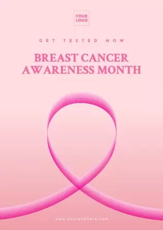 Edit a poster for Cancer Day