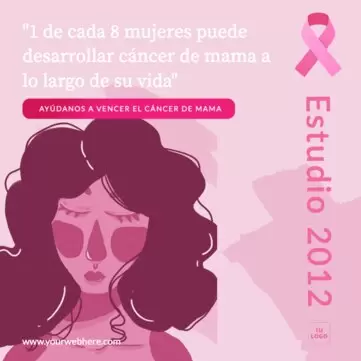 Edita un diseño sobre el cáncer de mama