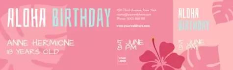 Edit a Hawaiian theme invitation