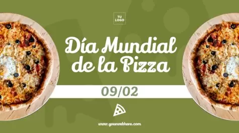 Edita un diseño del Día de la Pizza