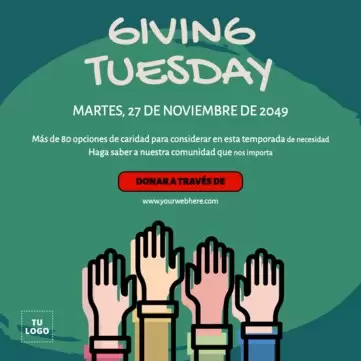 Edita un diseño de Giving Tuesday