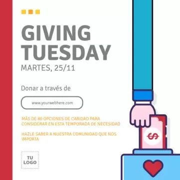 Edita un diseño de Giving Tuesday