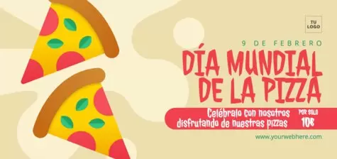 Edita un diseño del Día de la Pizza