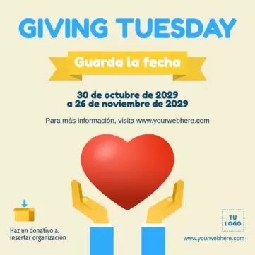 Edita un diseño de Giving Tuesday