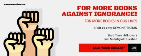 Publicar um cartaz de protesto