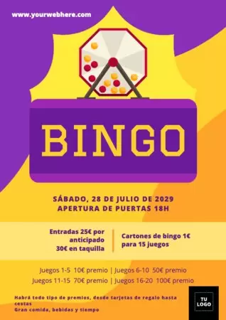 Edita un folleto de noches de juegos