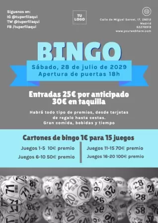 Edita un folleto de noches de juegos