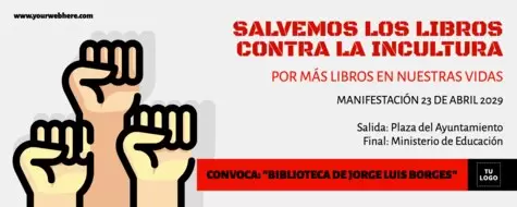 Edita un cartel de protesta