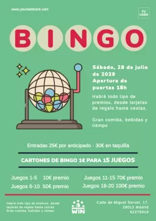 Edita un folleto de noches de juegos