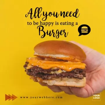Edytuj baner z burgerami