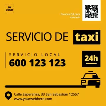 Editar una plantilla para Taxis