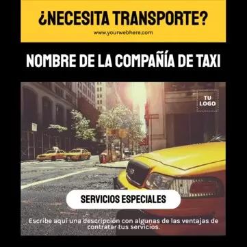 Editar una plantilla para Taxis