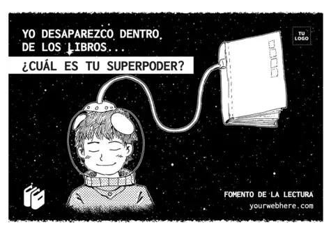 Edita un cartel para invitar a leer