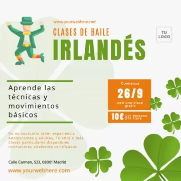 Edita diseños de clases de baile